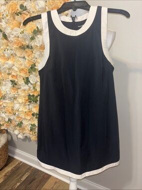Abercrombie & Fitch Black Dress with White Trim